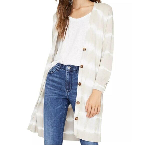 Sanctuary Sweaters - Sanctuary Beige Tie Dye sweater “Bleached Sands Cardigan”